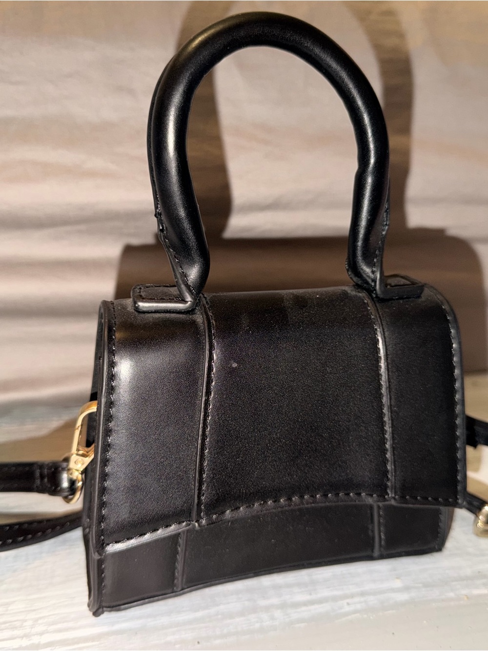 Classic Black Mini Top-Handle Bag